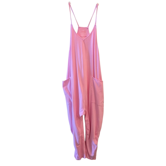 FREE PEOPLE MOVEMENT Hot Stone Onesie OB1239677 Pink Coveralls - Picture 2 of 7